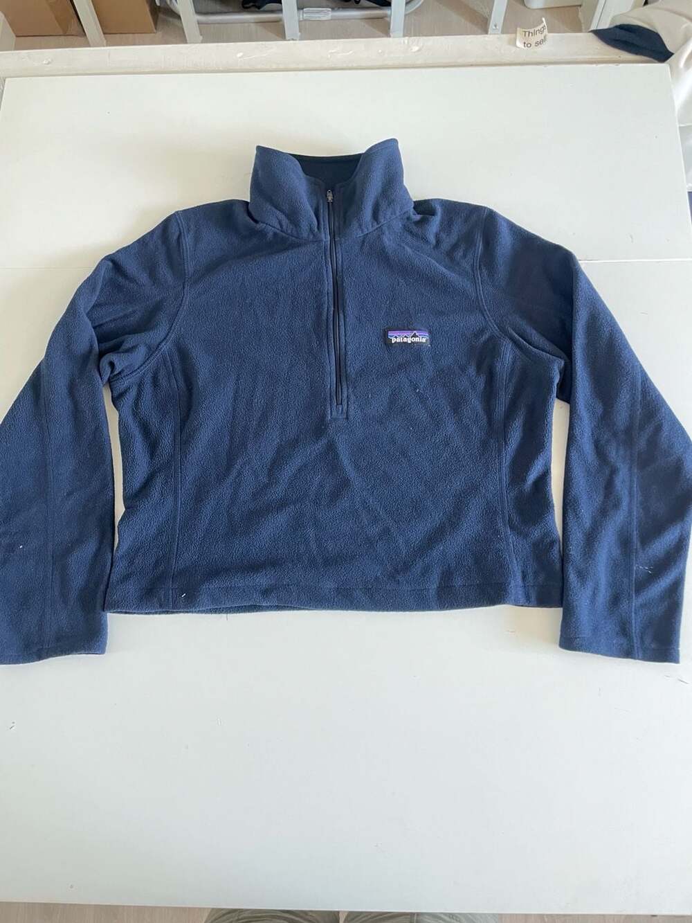 Patagonia Women's Micro D 1/4 Zip Fleece Pullover Navy Blue